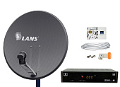 Комплект спутникового ТВ НТВ-ПЛЮС с 0,8 м LANS и ресивером NTV-PLUS 710HD